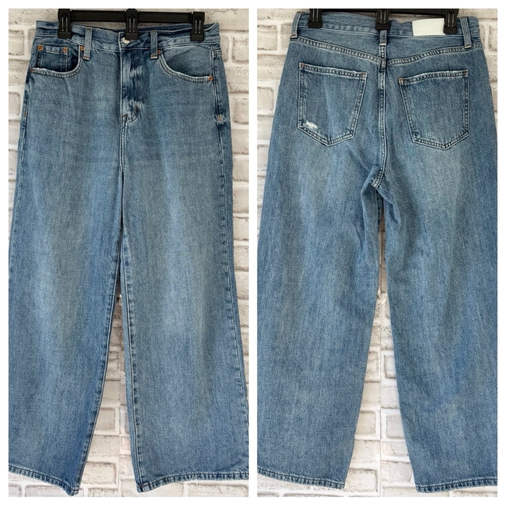 Pistola high rise wide leg jeans size 28